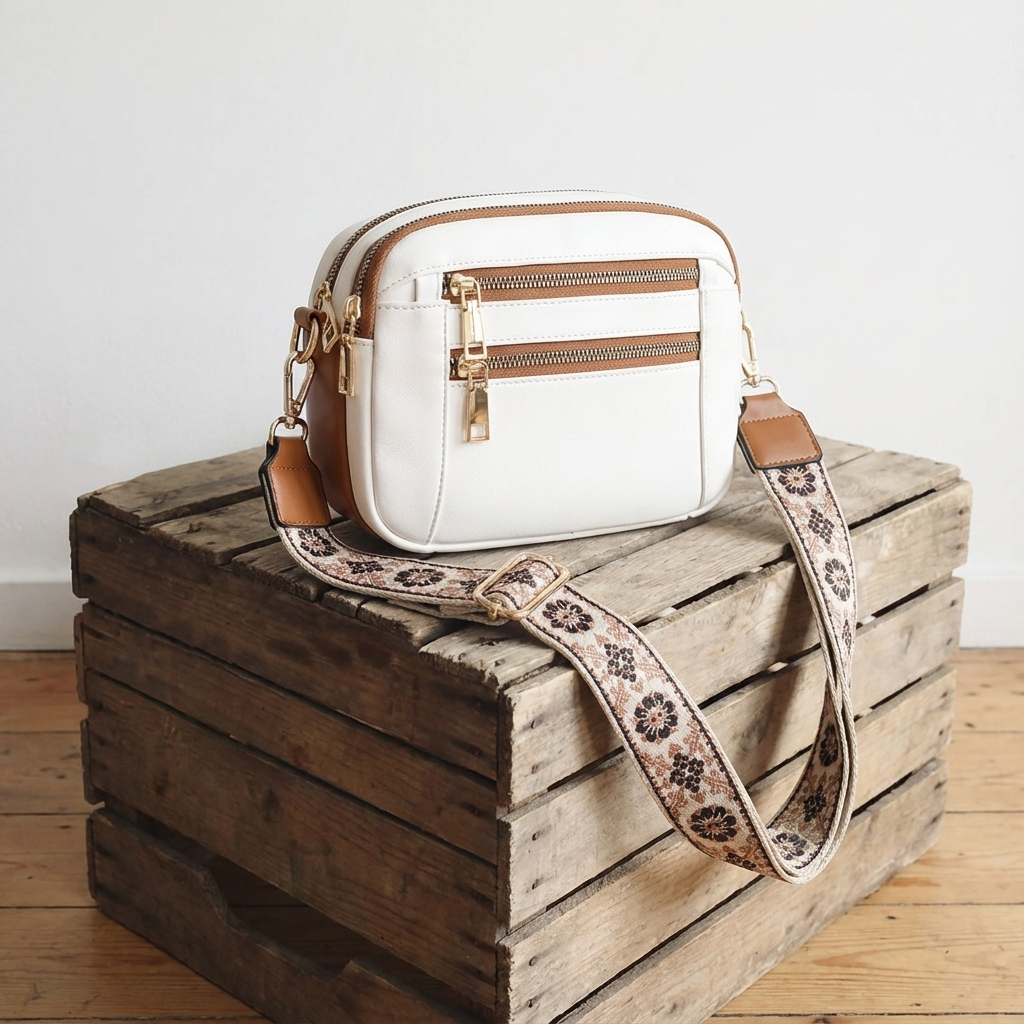 Womens Crossbody Bag with Wide Strap