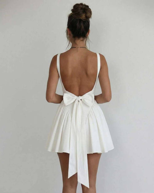 Womens A Line Mini Dress Square Collar