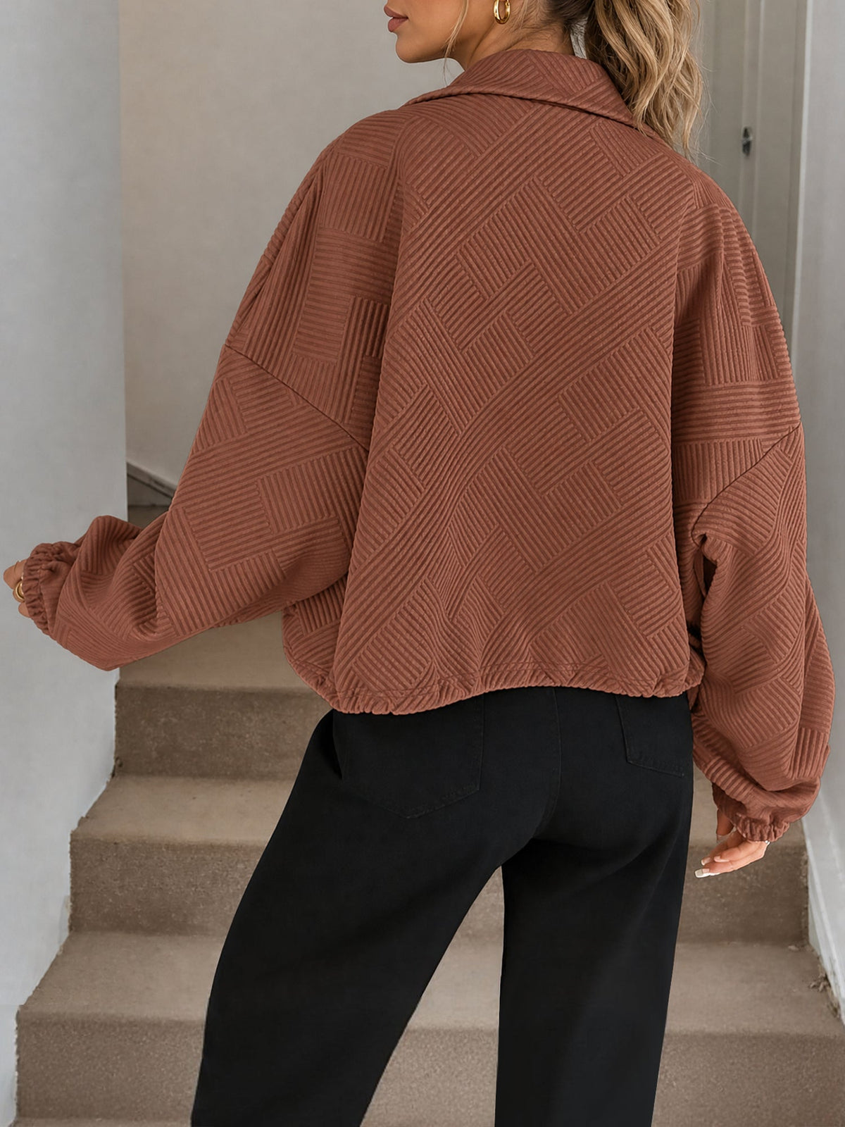 Womens Zip Up Baseball Jacket